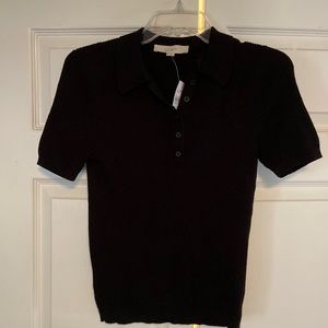 Loft black polo, size small
